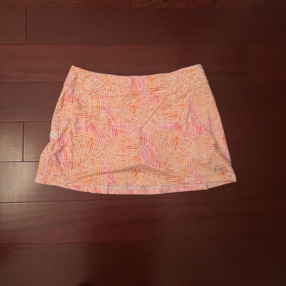 Nike Women's Mini Skirt in Pink and Orange - Picture 3 of 5